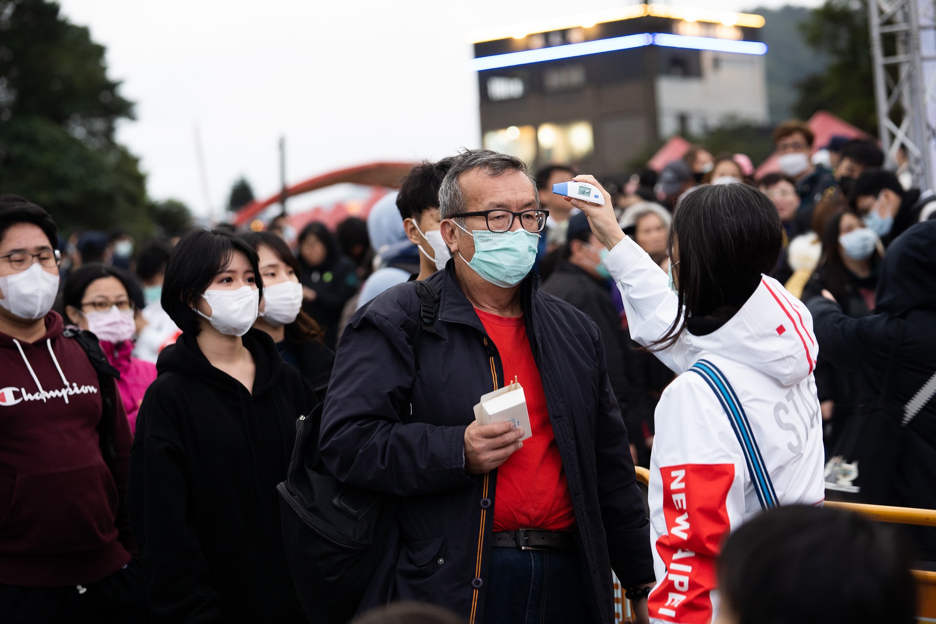 a person with a mask on